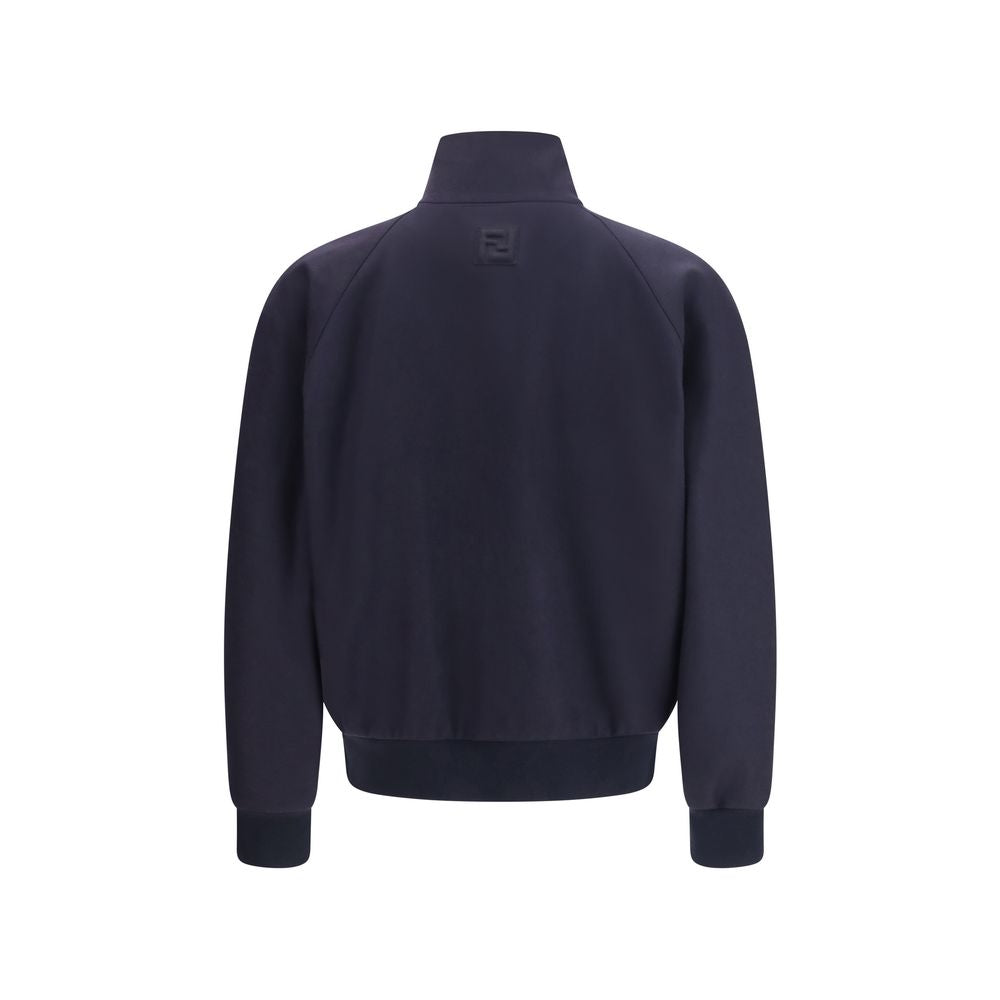 Blue Cashmere Bomber