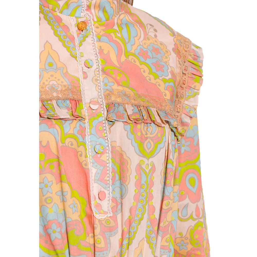 Multicolor Cotton Casual Dress