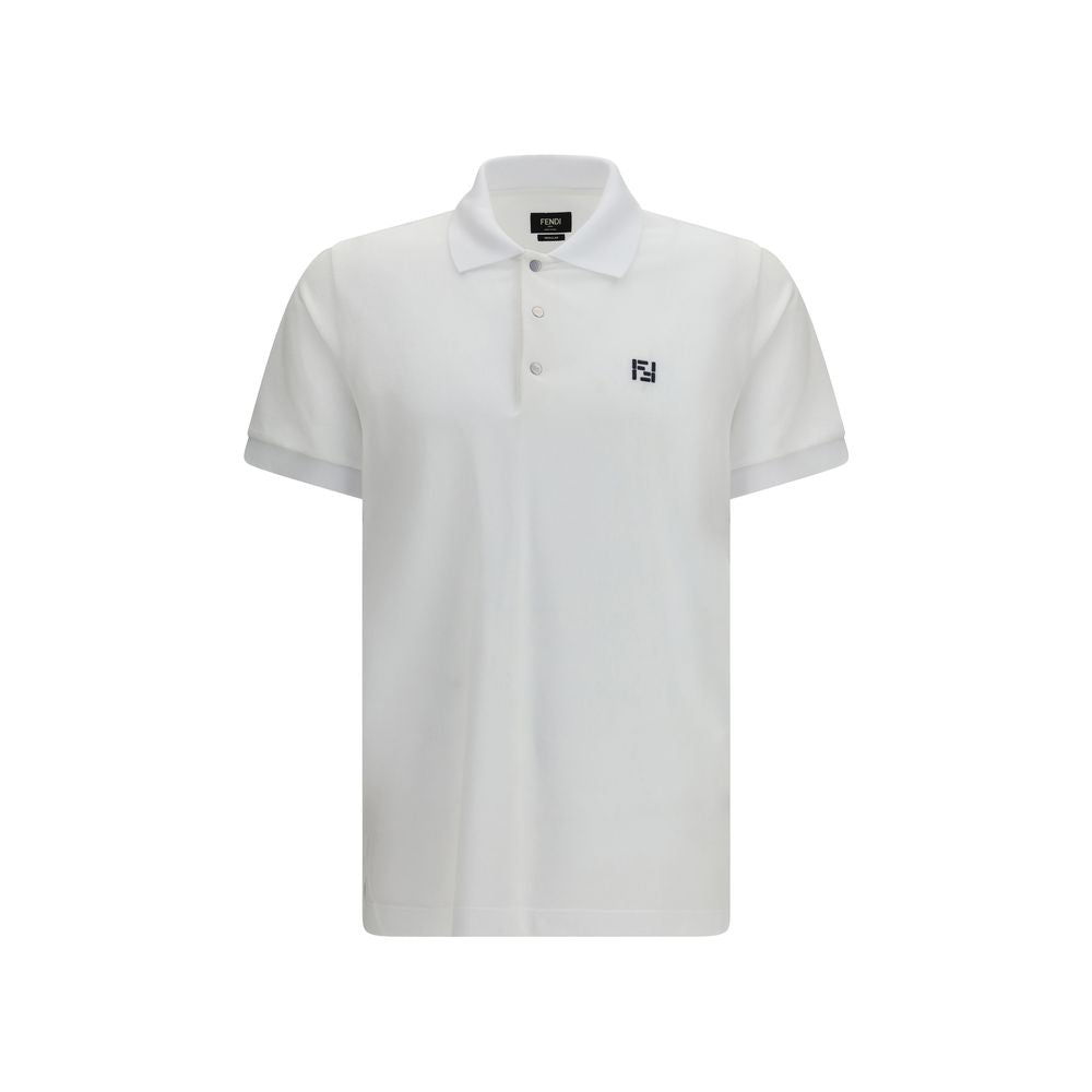 White Cotton Polo Shirt