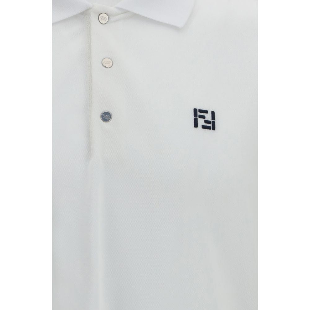 White Cotton Polo Shirt