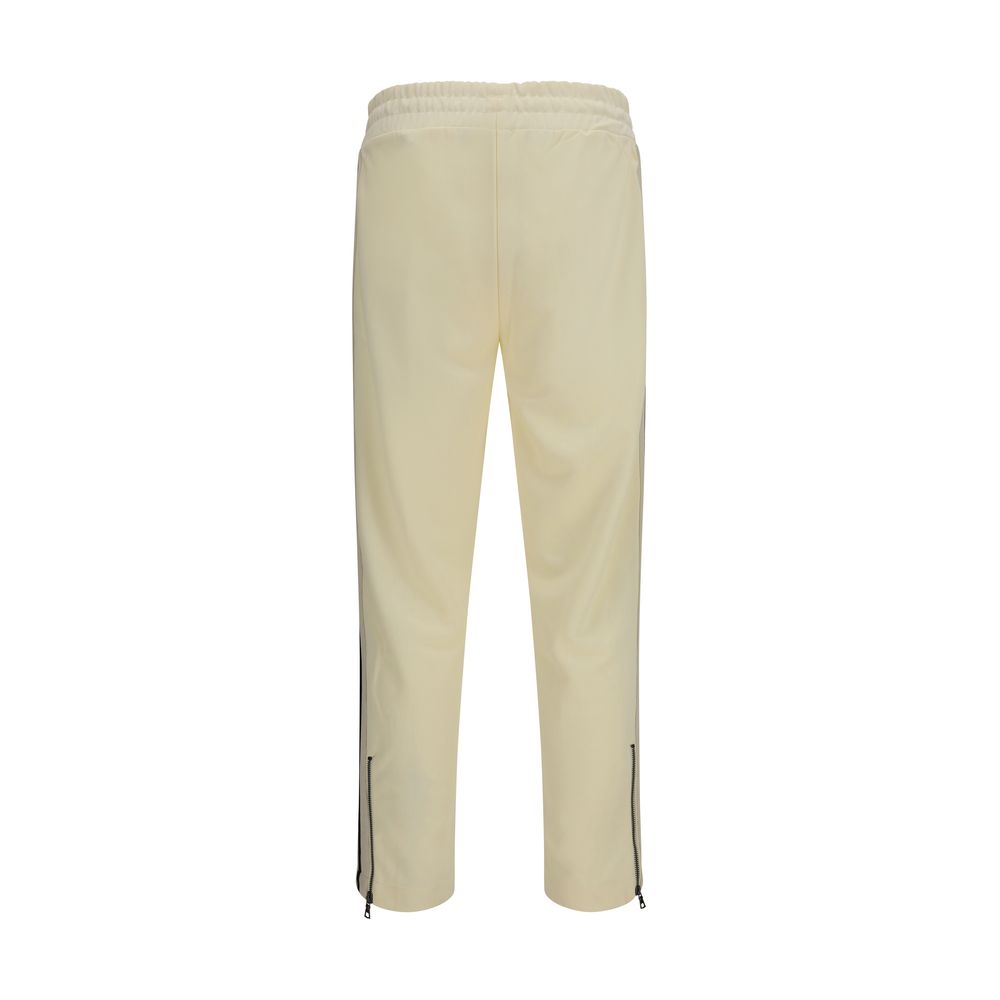Beige Polyester Athletic Pants